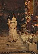 John William Waterhouse Marianne Leaving the Judgment Seat of Herod china oil painting reproduction